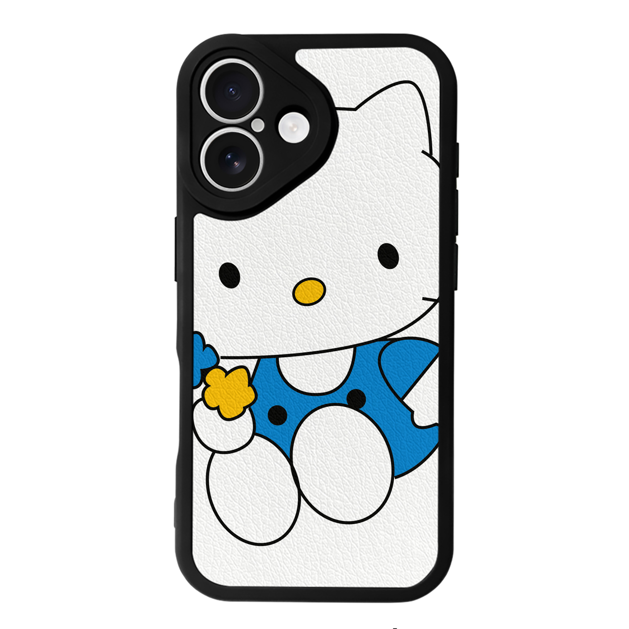 （画像用） Hello Kitty ハローキティ 【iPhone 16シリーズ対応】シリコンスマホケース（レザー調） 材質：シリコン